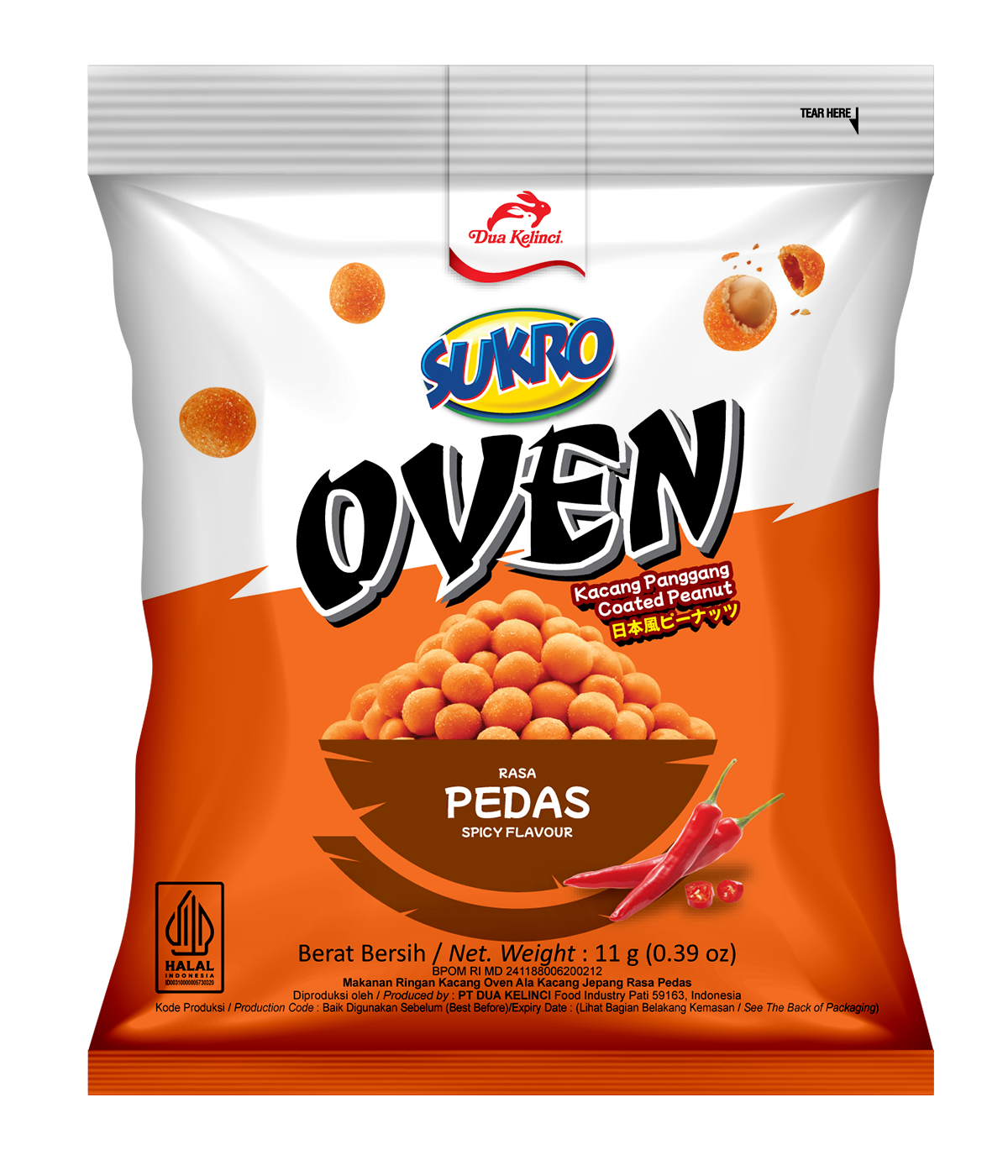 Sukro Kacang Oven Pedas 11g