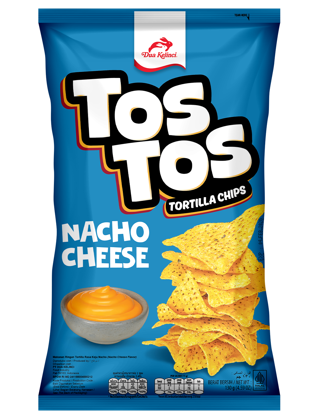 TosTos Nachos Cheese 130G